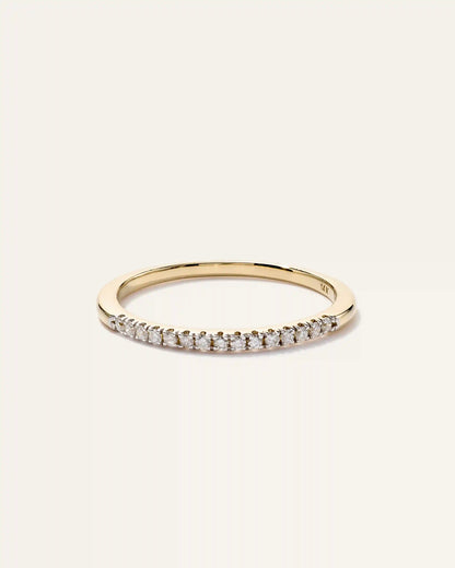 14K Gold Diamond Wedding Band