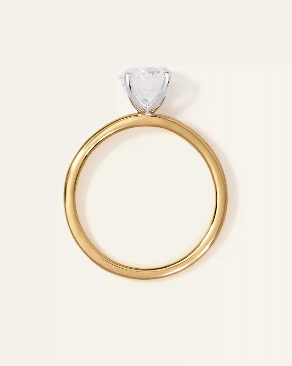 Lab Grown Diamond Round Comfort Fit Engagement Ring - 3ct