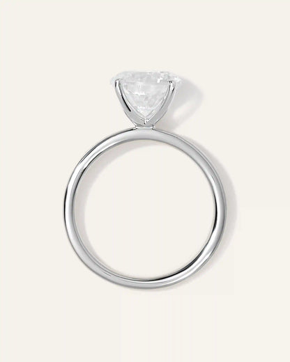 Lab Grown Diamond Round Comfort Fit Engagement Ring - 3ct