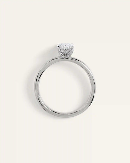 Lab Grown Diamond Oval Comfort Fit Engagement Ring - 1ct