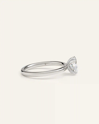 Lab Grown Diamond Oval Comfort Fit Engagement Ring - 1ct