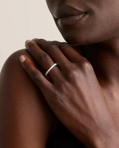 Lab Grown Diamond Round Eternity Band