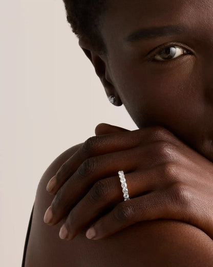 Lab Grown Diamond Round Eternity Band