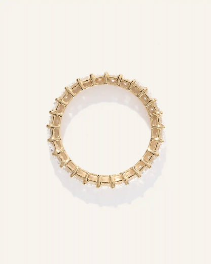 Lab Grown Diamond Emerald Eternity Band