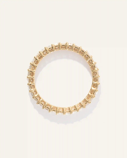 Lab Grown Diamond Emerald Eternity Band