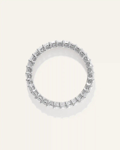Lab Grown Diamond Emerald Eternity Band