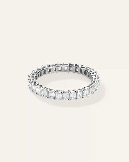 Lab Grown Diamond Emerald Eternity Band