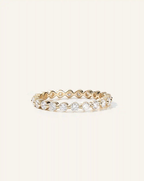 Lab Grown Diamond Single Shared Prong Eternity Band