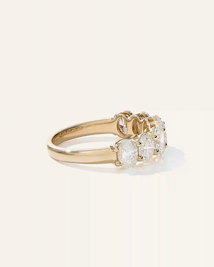 Lab Grown Diamond Oval Seven Stone Band