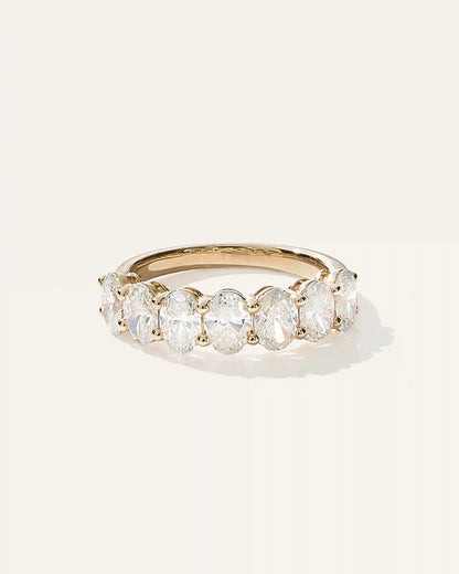 Lab Grown Diamond Oval Seven Stone Band