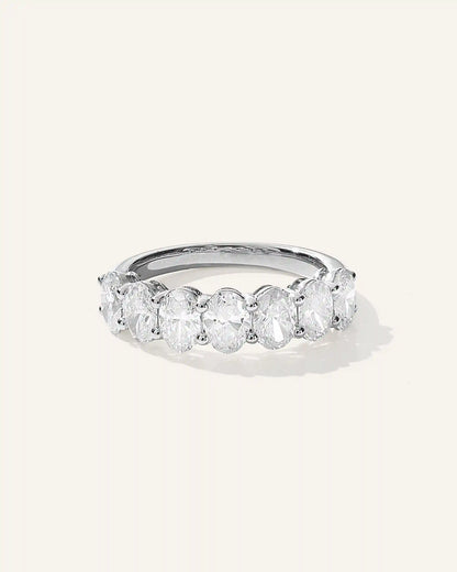 Lab Grown Diamond Oval Seven Stone Band