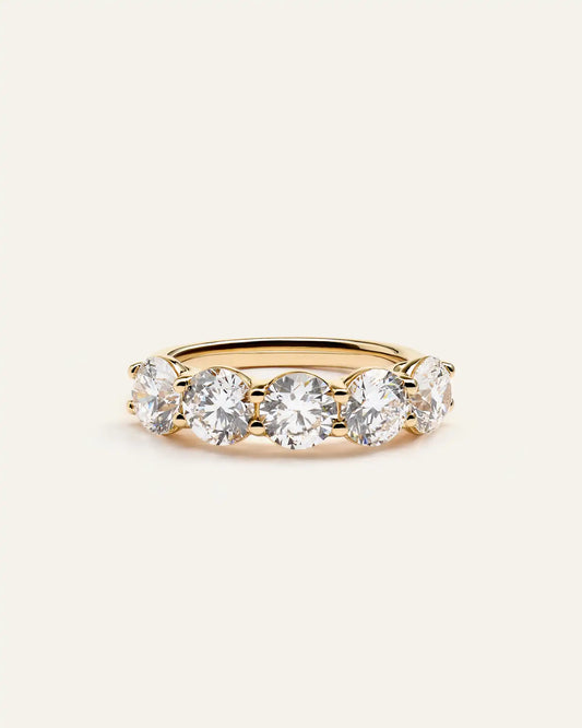 Lab Grown Diamond Five Stone Band