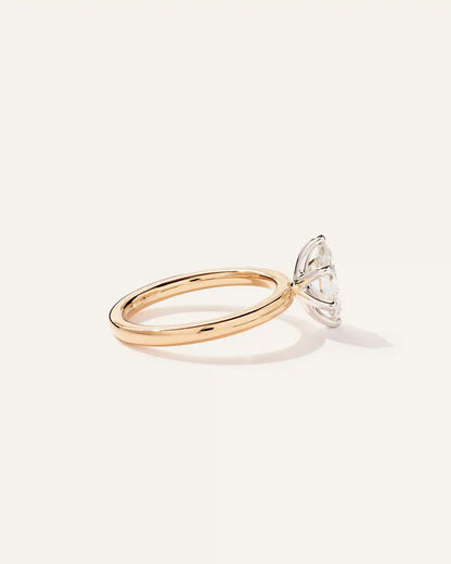 Lab Grown Diamond Marquise Comfort Fit Engagement Ring - 1ct