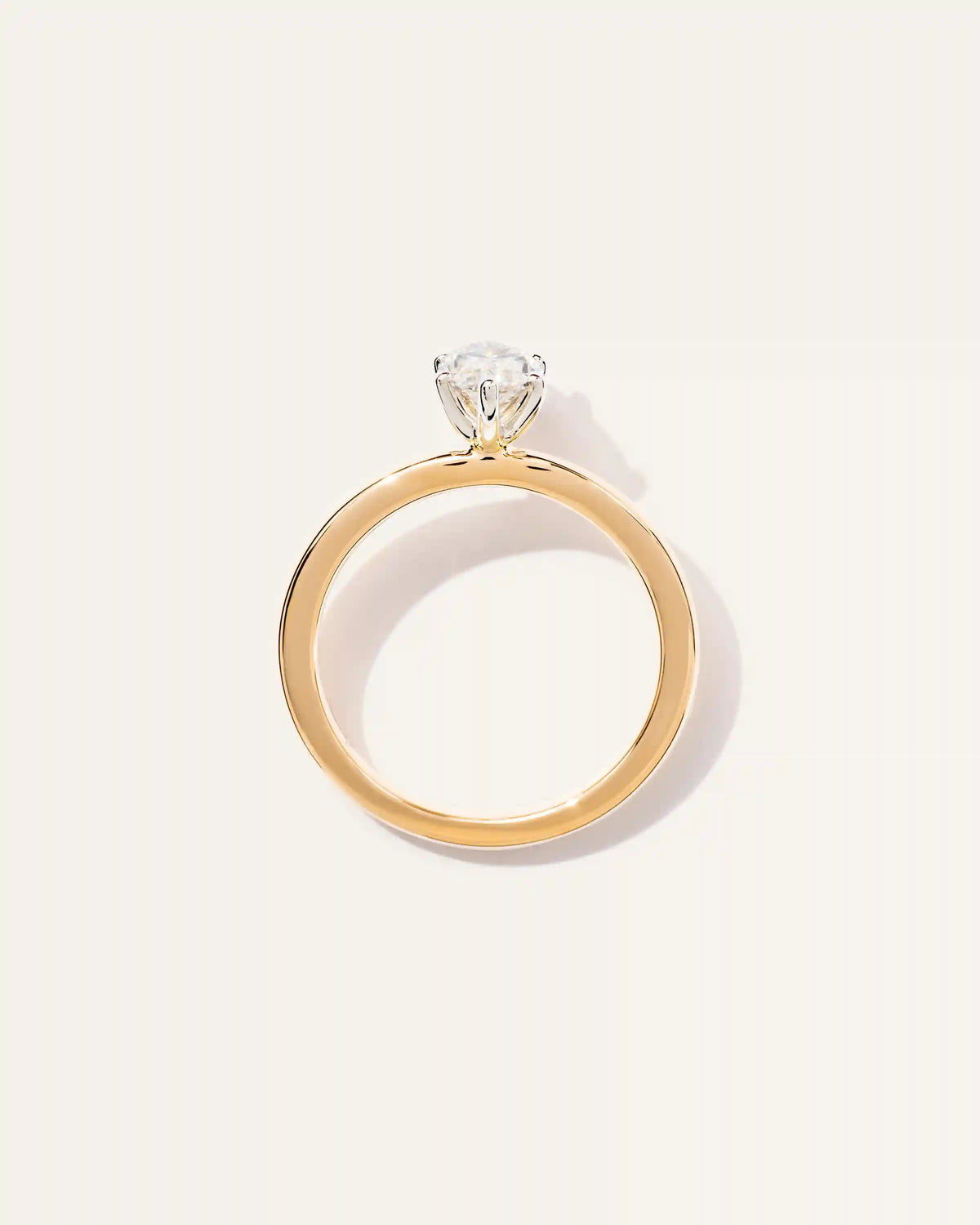 Lab Grown Diamond Marquise Comfort Fit Engagement Ring - 1ct