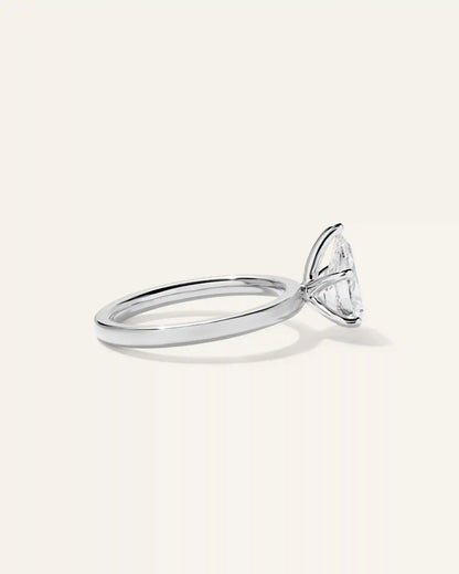 Lab Grown Diamond Pear Comfort Fit Engagement Ring - 1.5ct