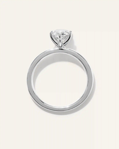 Lab Grown Diamond Pear Comfort Fit Engagement Ring - 1.5ct