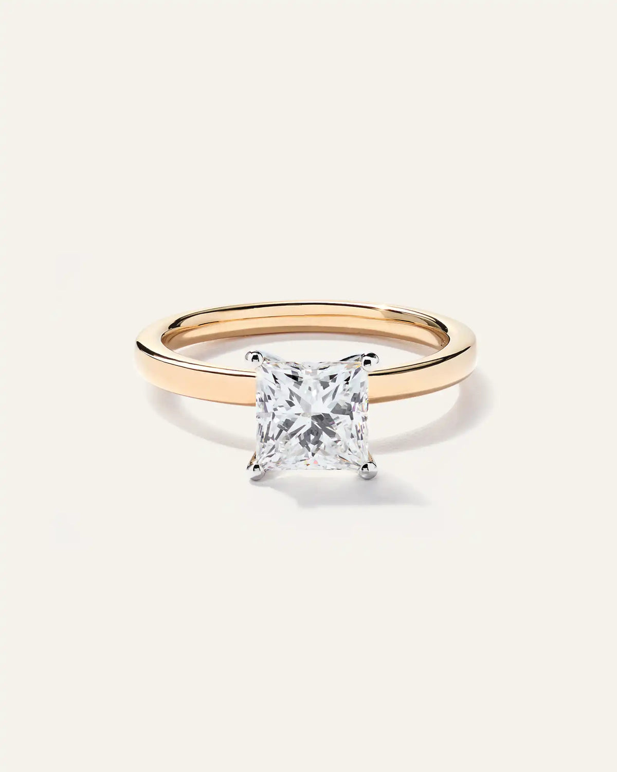 Lab Grown Diamond Princess Comfort Fit Engagement Ring - 1.5ct