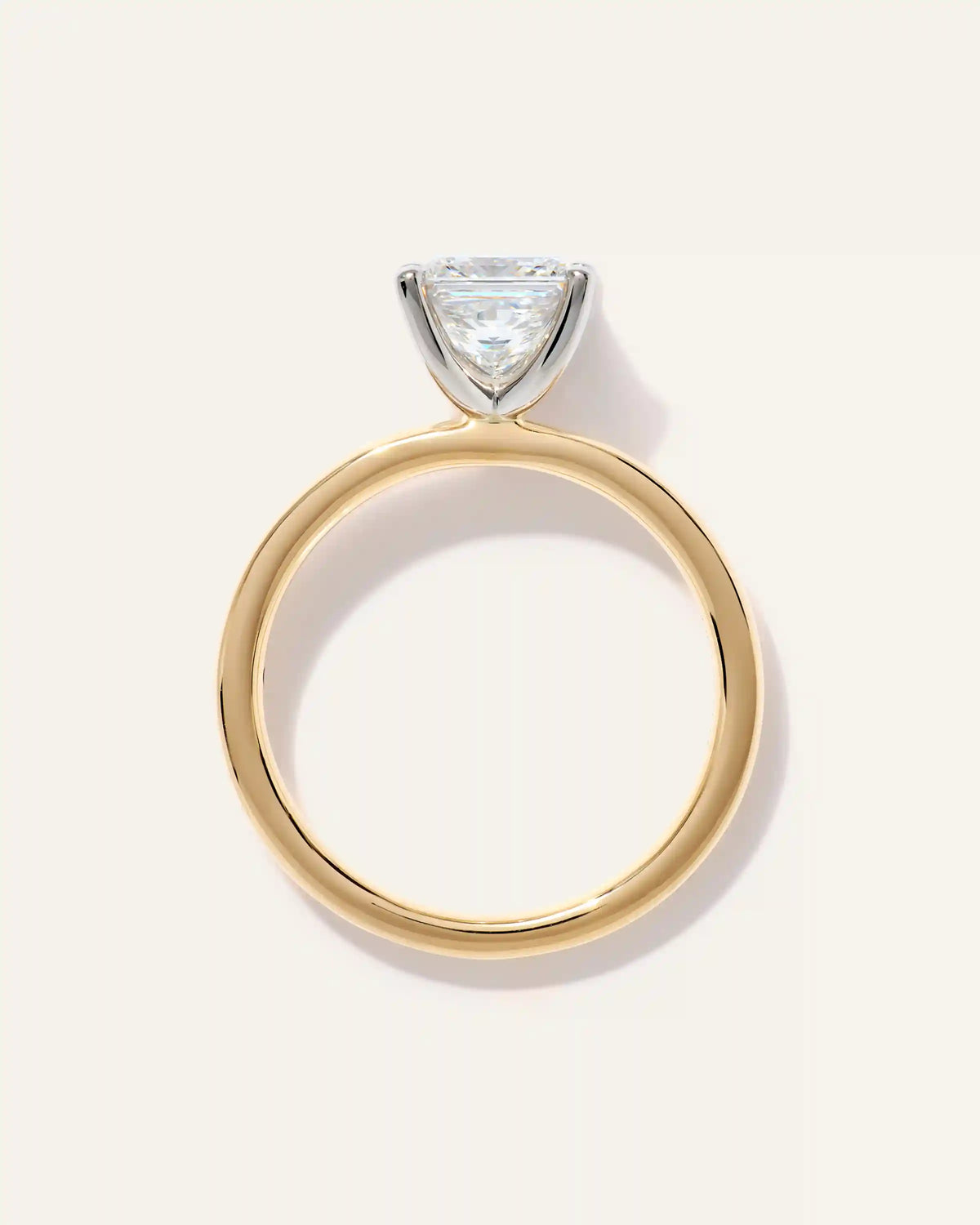 Lab Grown Diamond Princess Comfort Fit Engagement Ring - 1.5ct