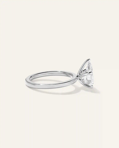 Lab Grown Diamond Pear Comfort Fit Engagement Ring - 2ct
