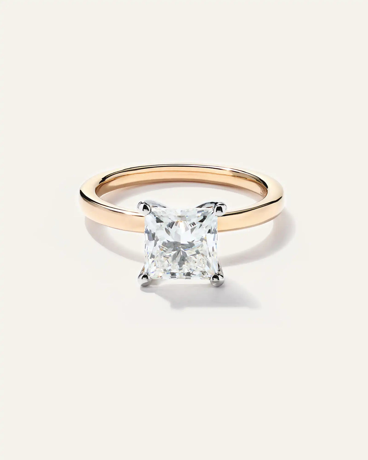 Lab Grown Diamond Princess Comfort Fit Engagement Ring - 2ct