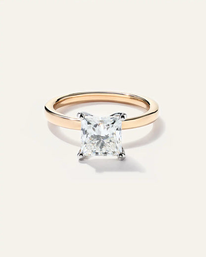 Lab Grown Diamond Princess Comfort Fit Engagement Ring - 2ct