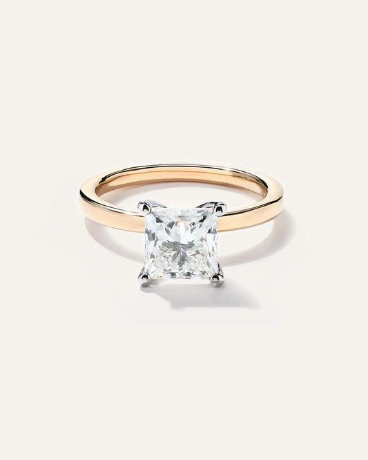 Lab Grown Diamond Princess Comfort Fit Engagement Ring - 2ct