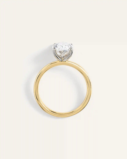 Lab Grown Diamond Oval Comfort Fit Engagement Ring - 2.5ct
