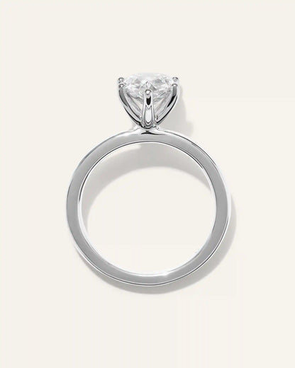 Lab Grown Diamond Pear Comfort Fit Engagement Ring - 2.5ct