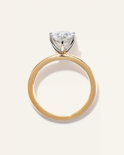 Lab Grown Diamond Pear Comfort Fit Engagement Ring - 2.5ct