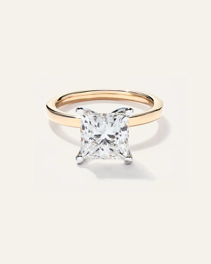 Lab Grown Diamond Princess Comfort Fit Engagement Ring - 3ct