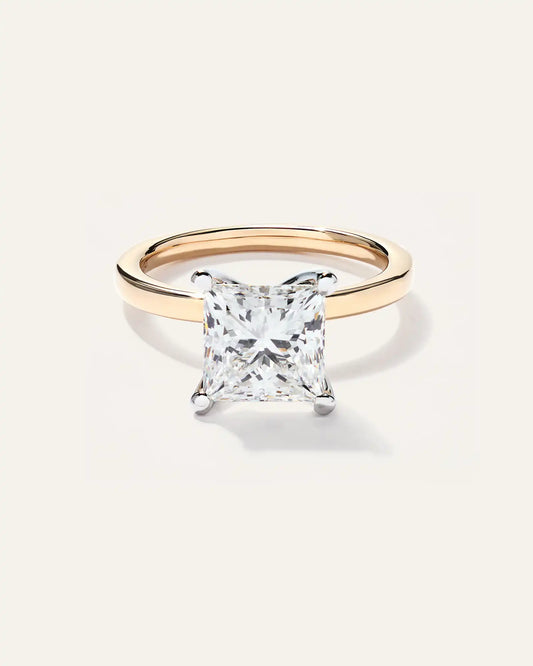 Lab Grown Diamond Princess Comfort Fit Engagement Ring - 3ct
