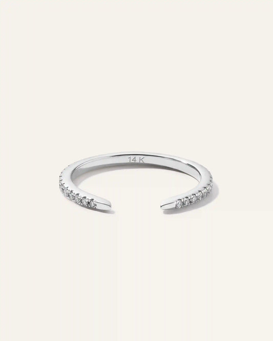 14K Diamond Open Claw Ring
