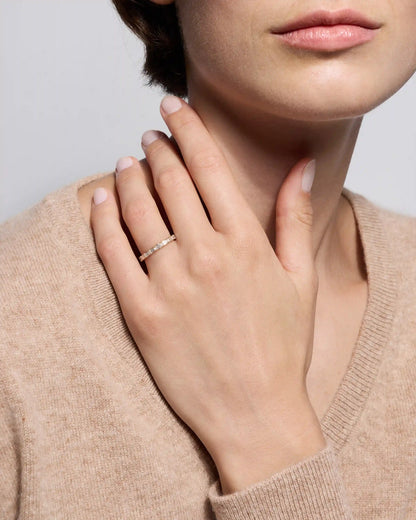 14K Gold Lab Grown Diamond Baguette Band