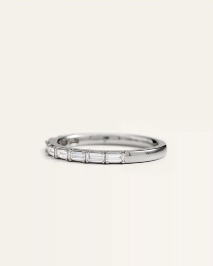 14K Gold Lab Grown Diamond Baguette Band