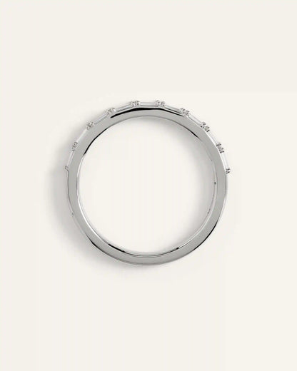 14K Gold Lab Grown Diamond Baguette Band