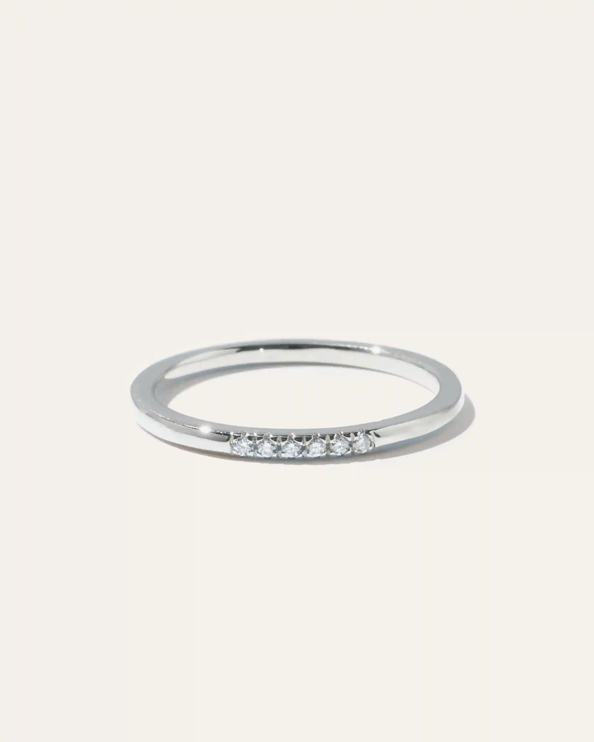 14K Gold Diamond Line Ring