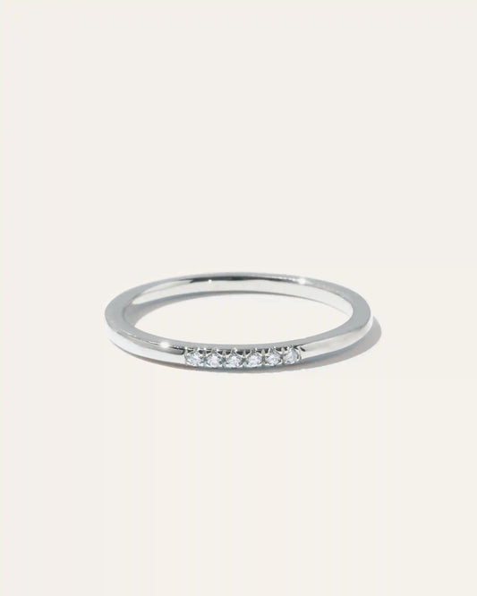 14K Gold Diamond Line Ring