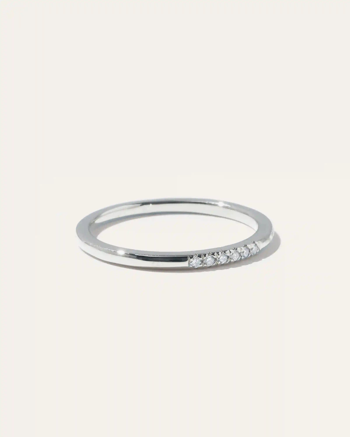 14K Gold Diamond Line Ring