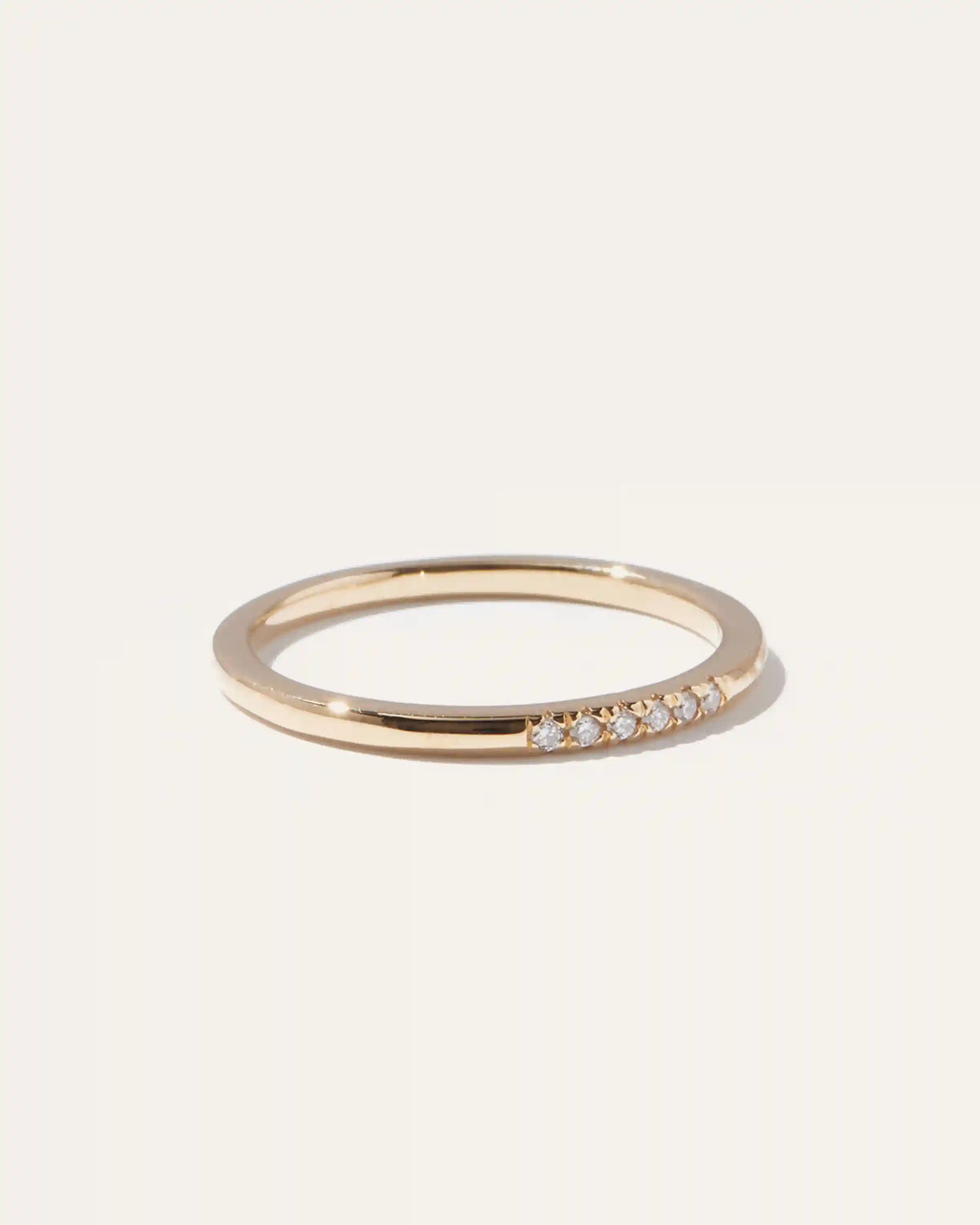 14K Gold Diamond Line Ring