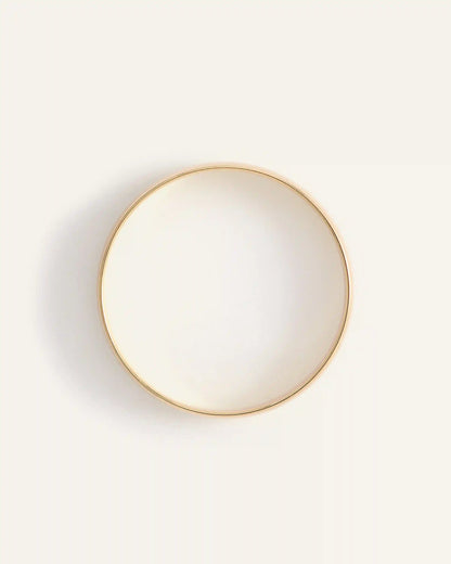 14K Gold Lightweight Round Edge Band