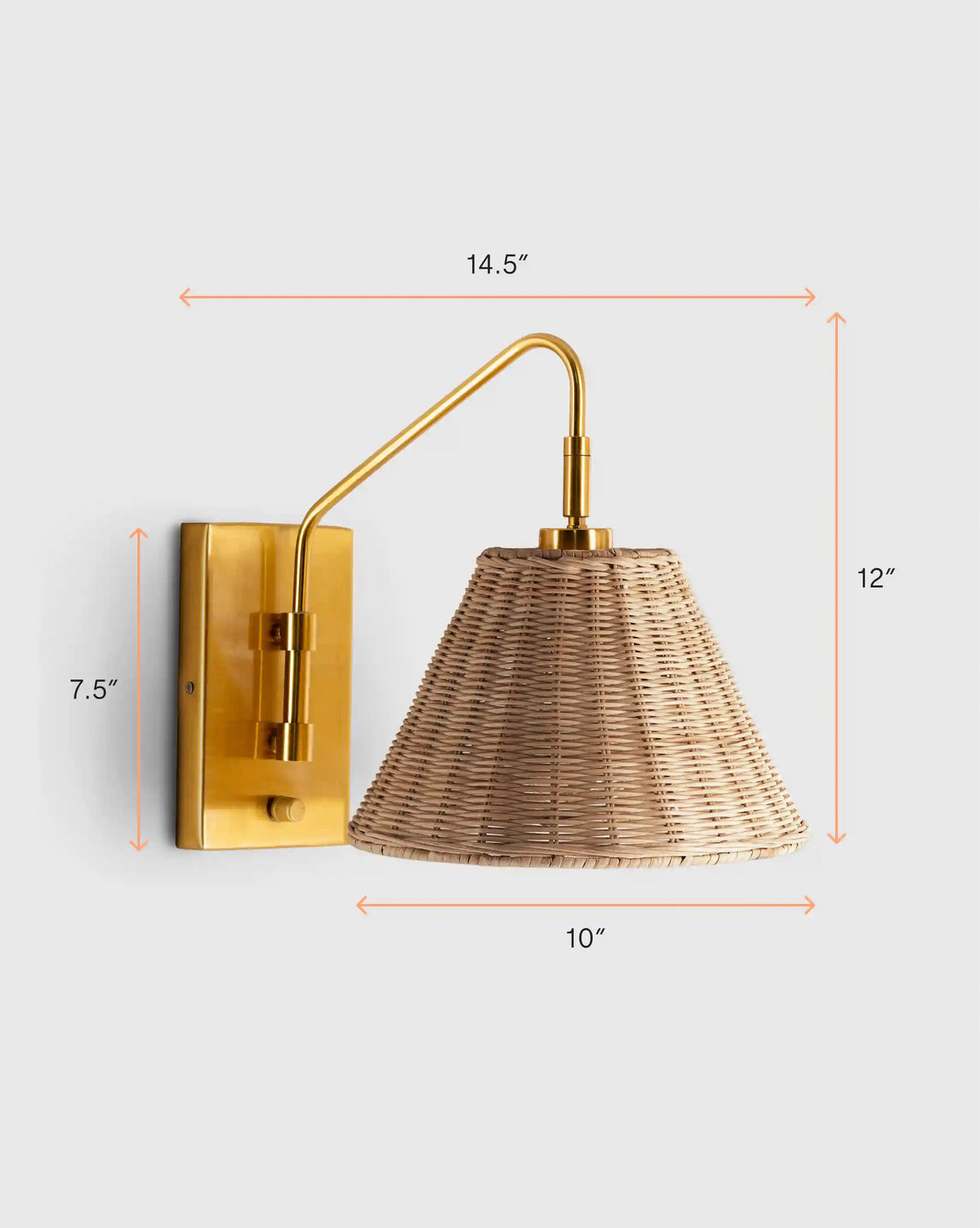 Arched Seagrass Table Lamp