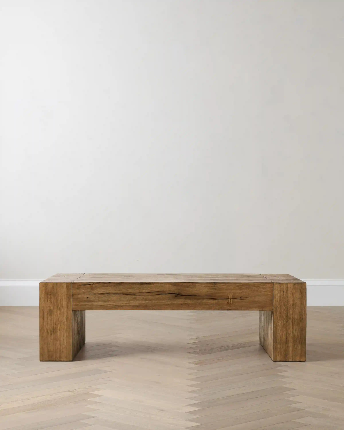 Reclaimed Oak Waterfall Coffee Table