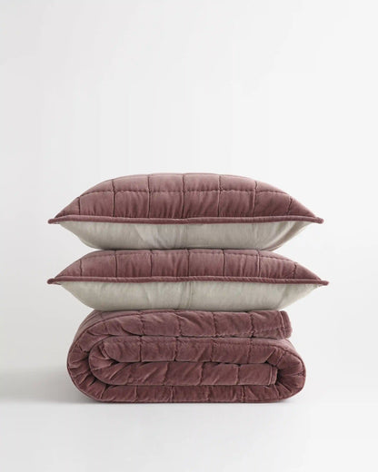 Cotton Velvet Box Quilt Set