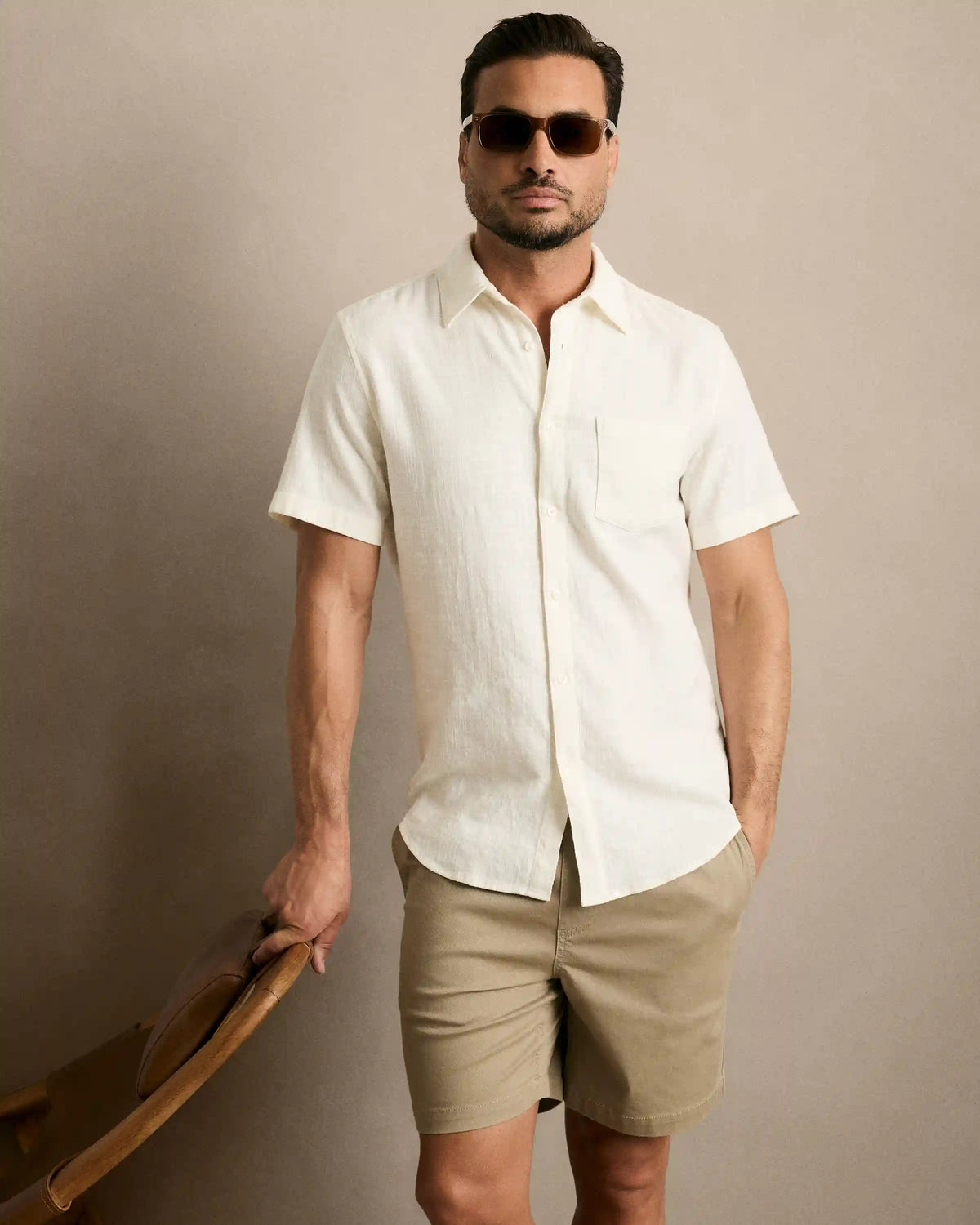 Cotton Chino Drawstring Shorts - 7"