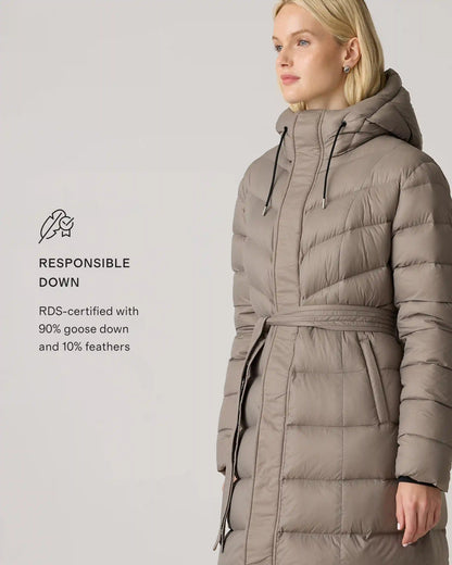 Responsible Down Belted Puffer Maxi Coat