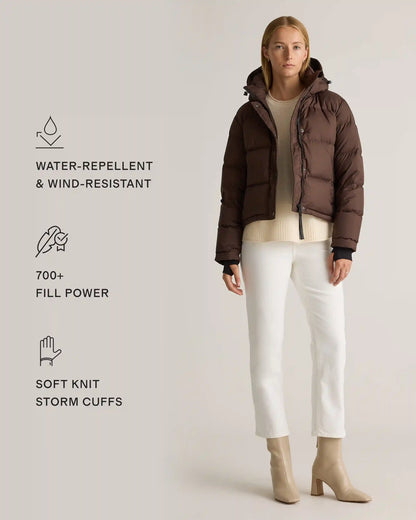 Responsible Down Cropped Puffer Jacket