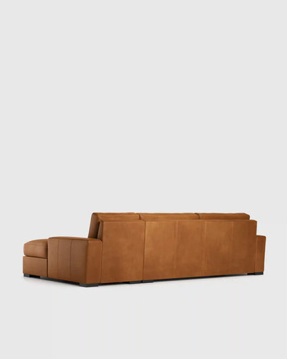 Stillman Chaise Sectional in Leather