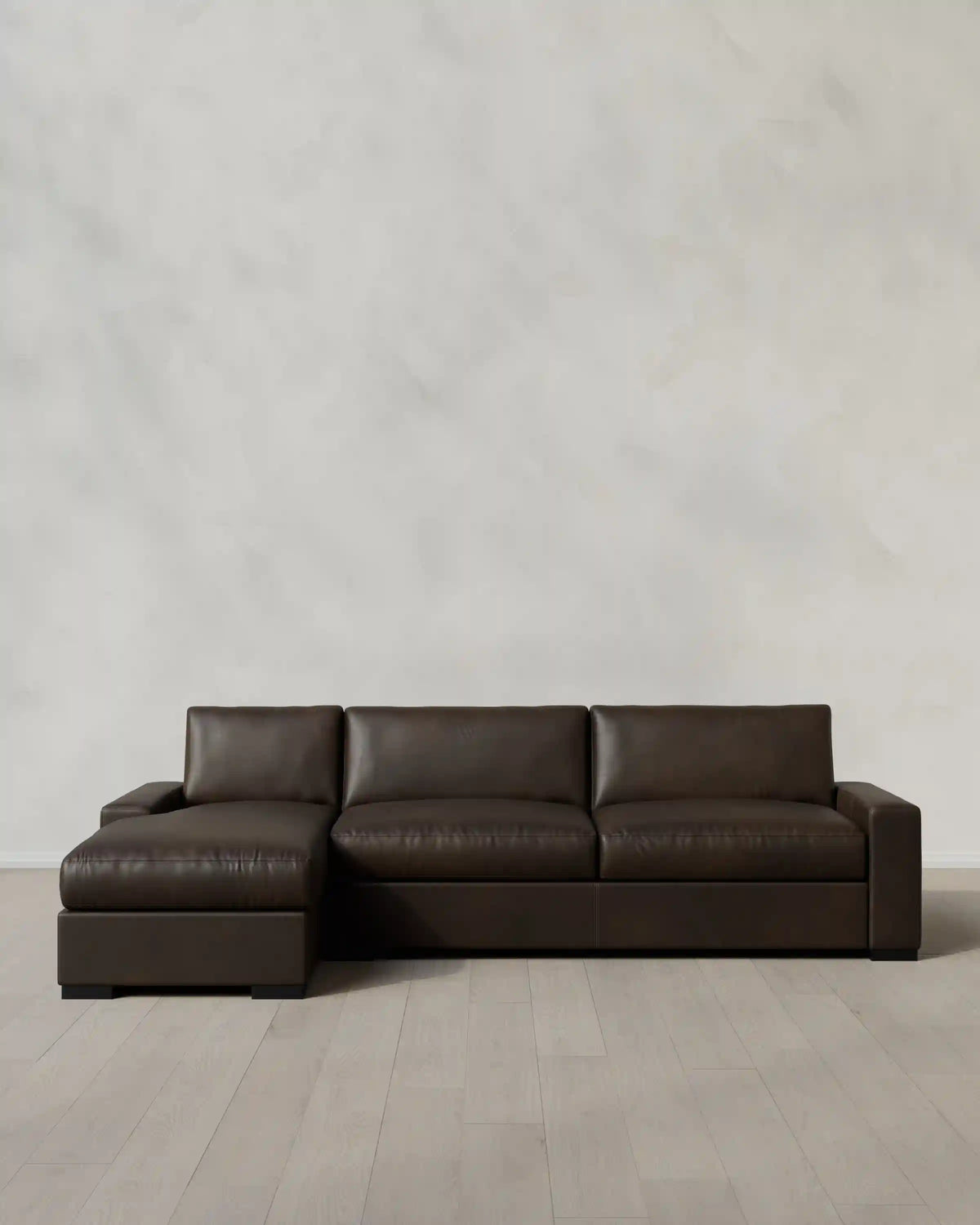 Stillman Chaise Sectional in Leather