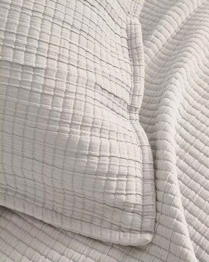 Organic Ribbed Cotton Coverlet Set