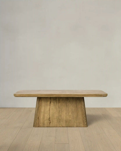 Rustic Oak Plinth Dining Table